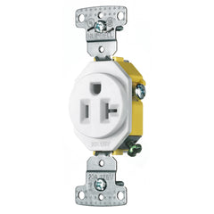 Hubbell RR201W Wiring Device-Kellems tradeSELECT Straight Blade Receptacle 20A 125V