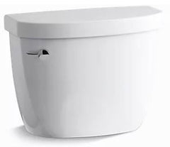 Kohler K-4369-0 Cimarron Toilet Tank 1.28 gpf 17-5/8 in x 8 in x 14 in