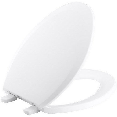 Kohler K-4652-0 Kohler Lustra Q2 Advantage Solid Polypropylene Closed-Front Elongated Toilet Seat 17-3/16 inch L x 14-3/16 inch W x 1 inch D