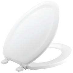 Kohler K-4647-0 Kohler Stonewood Painted Compression Molded Wood Closed-Front Elongated Toilet Seat 17 inch L x 14-1/4 inch W x 1-1/32 inch D