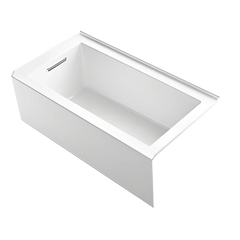 Kohler K-1957-LA-0 Underscore 60 inch L x 32 inch W x 22-1/4 inch D Acrylic Bathtub