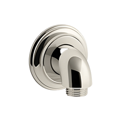 Kohler K-22173-SN Kohler Bancroft Brass 1/2 inch NPT Wall Supply Elbow, Vibrant Polished Nickel