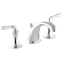 Kohler K-394-4-CP Devonshire 2-Handle Low Arc Widespread Bathroom Sink Faucet 1.2 gpm at 60 psi