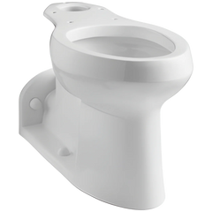 Kohler K-4305-0 Kohler Barrington 1.0 gpf Elongated Comfort Height Toilet Bowl Only, White