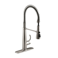 Kohler K-22033-VS Simplice Semi-Professional Pull-Down Kitchen Faucet, 1.5 gpm