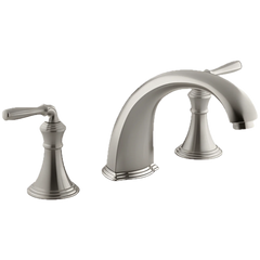 Kohler K-T398-4-BN Devonshire 2-Handle Tub or Deck-Mount High-Arch Tub Faucet Trim, Vibrant Brushed Nickel