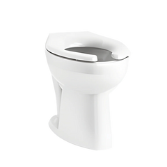 Kohler K-96058-0 Highcliff Ultra 1.28 - 1.6 gpf Elongated Vitreous China Floor Mount Rear Spud Flushometer Bowl