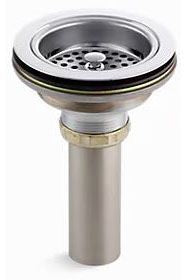 Kohler K-8801-CP Duostrainer Brass Sink Strainer 4-1/2 Inch Polished Chrome