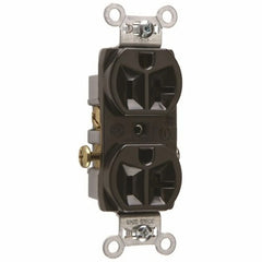 Legrand-Pass & Seymour CR20-BK Commercial Spec Grade Duplex Receptacle Side Wire 20amp 125volt Black