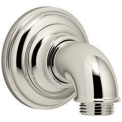 Kohler K-72796-SN Kohler Artifacts Wall-Mount Metal Supply Elbow, G1/2-14 Hose Connection x 1/2 inch NPT, Vibrant Polished Nickel