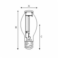 LEDVANCE LU150/55/ECO/67516 LUMALUX ECO HID Lamp 150W ET23.5 Clear Mogul