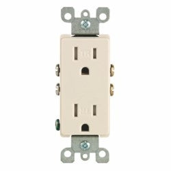 Leviton T5325-T Tamper Resistant Duplex Receptacle 15A 125V Light Almond