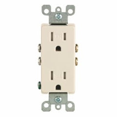 Leviton T5325-T Tamper Resistant Duplex Receptacle 15A 125V Light Almond