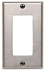 Leviton SO26 1-Gang Decora Wallplate Oversized 302 Stainless Steel