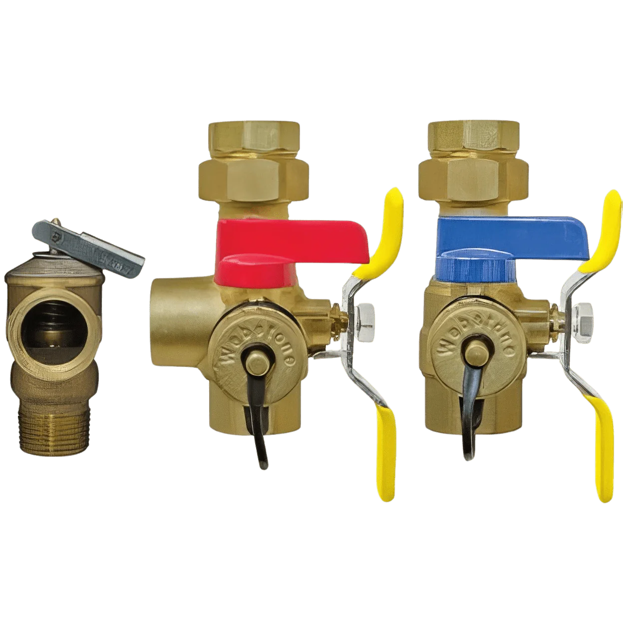 Nibco 44443WPR Brass Tankless Water Heater Service Valve Kit, 3/4 inch, IPS Union x IPS, 398 psi