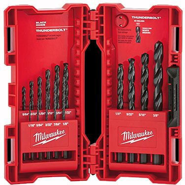 Milwaukee 48-89-2803 Thunderbolt Drill Bit Set 15pc Black Oxide