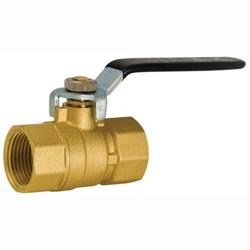 Mueller Industries 107-816NL 1-1/4 inch Brass Ball Valve, Lead Free, FIP x FIP