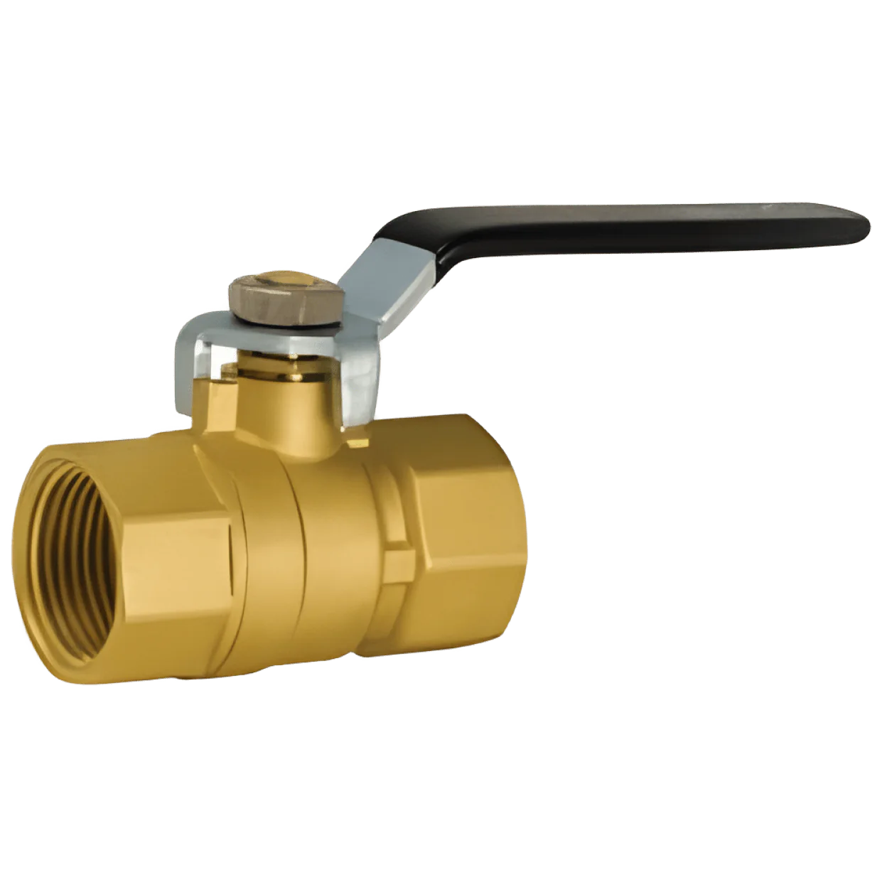 Mueller Industries 107-816NL 1-1/4 inch Brass Ball Valve, Lead Free, FIP x FIP