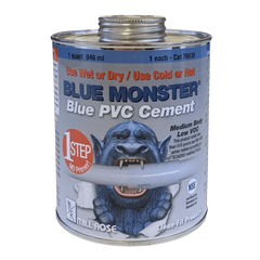 Mill-Rose 76036 Blue Monster 32 oz. Fast Set Plastic Blue Pipe Cement