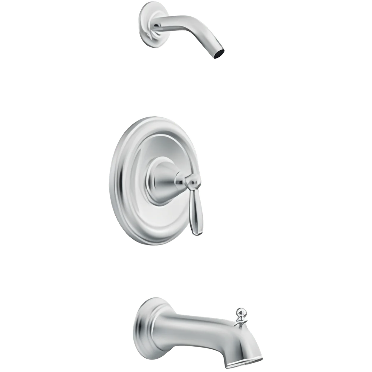 Moen T62153 Brantford One Handle Single Function Bathtub & Shower Faucet in Chrome (Trim Only)