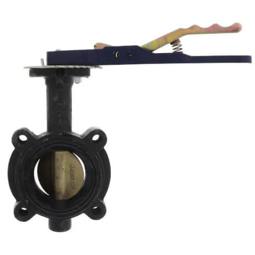 Nibco LD200034 4 Lug Ductile Iron Butterfly Valve EPDM Lever Handle 200 PSI