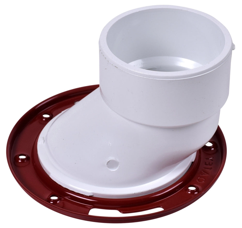 Oatey 43501 3 x 4 in. PVC Offset Closet Flange With Ring