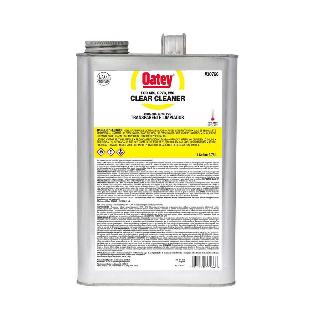 Oatey 30766 128 oz. PVC Clear Cleaner