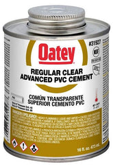 Oatey 31927 16 oz Regular Set PVC Clear Pipe Cement