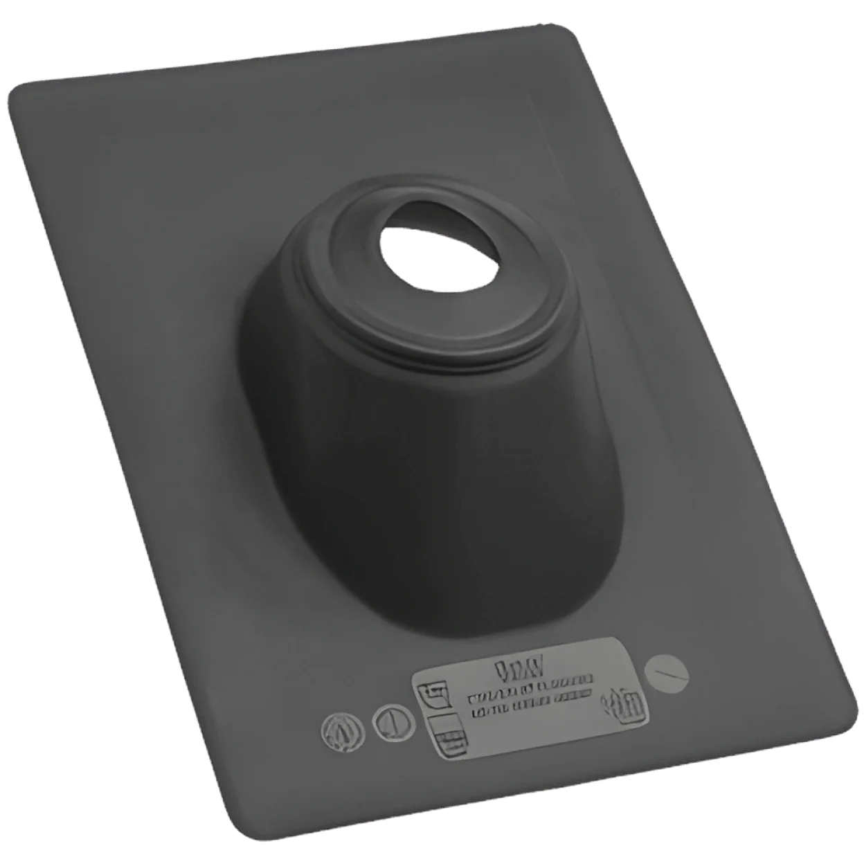 Oatey 11908 No-Calk Roof Flashing 1-1/4 to 1-1/2 in Thermoplastic