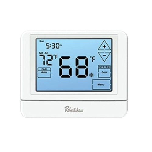 Robertshaw 9320T 24VAC 3 Heat Stage 2 Cool Stage 7 Day Programmable Multi-Stage Thermostat