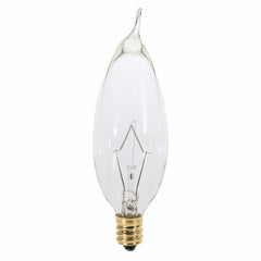 SATCO A3674 CA8 Incandescent Lamp 25 W E12 Candelabra 130 VAC