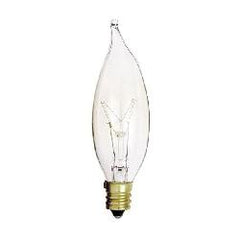 SATCO A3674 CA8 Incandescent Lamp 25 W E12 Candelabra 130 VAC