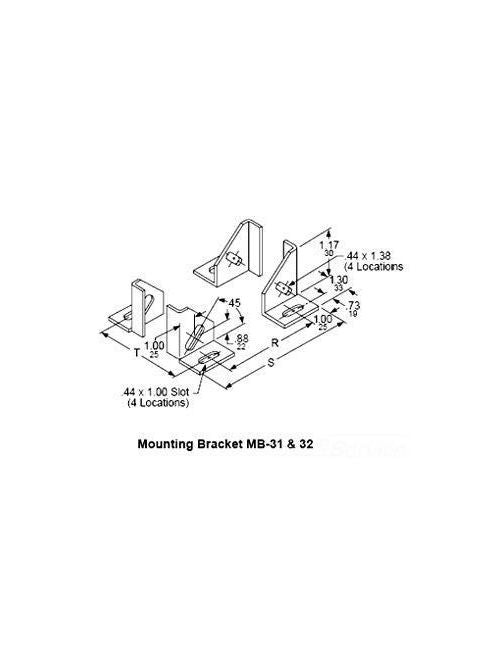 Square D MB32 Current Transformer Mounting Bracket