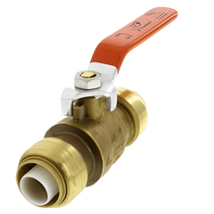 SharkBite 22185 3/4 inch Brass Full Port Ball Valve, Push-Fit