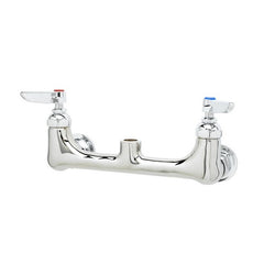 T&S Brass B-0330-LN Double Pantry Base Faucet, Wall Mount, 8 Centers, Less Nozzle