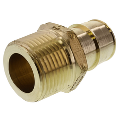 Uponor Wirsbo LF4521313 ProPEX 1-1/4 Inch Brass Male Adapter, Lead Free, PEX Barb x MIP