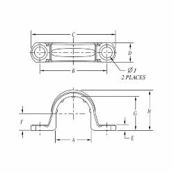 ABB E977HC Carlon 1-1/2 Strap PVC Replacement MPN