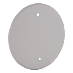 Hubbell 5653-1 5 IN. ROUND BLANK PLATE 4 IN. BOX MT WHT