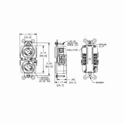 Hubbell HBL4700 HUB 3W TL DPLX RCPT 4700AH