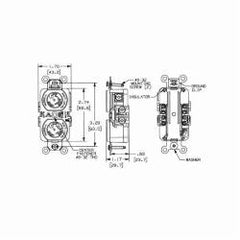 Hubbell HBL4700 HUB 3W TL DPLX RCPT 4700AH