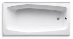 Kohler K-716-0 Villager Right Hand Drain Soaking Tub 60 in x 30-1/4 in x 14 in Replacement MPN