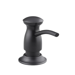 Kohler K-1893-BL Forte 16 oz Deck Mount Brass Transitional Soap/Lotion Dispenser Matte Black