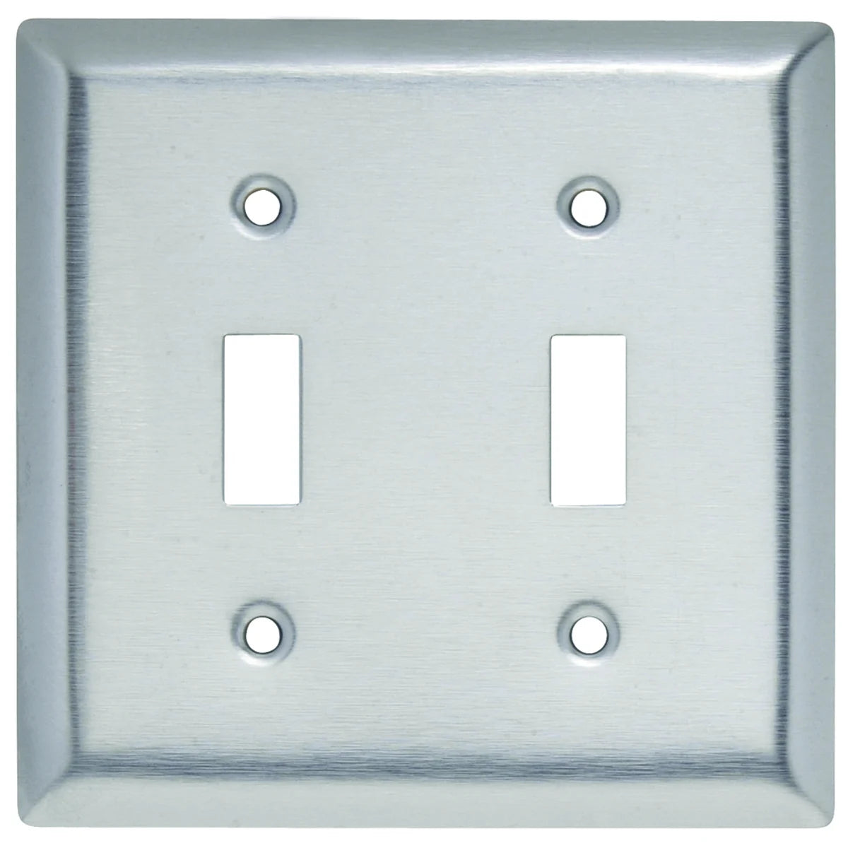 Legrand-Pass & Seymour SL2 Smooth Metal Wall Plate 2gang Toggle 430 Stainless Steel