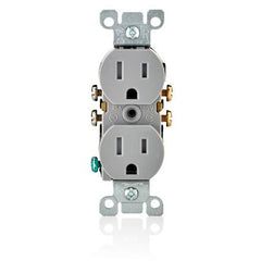 Leviton T5320-GY GY REC DUP TR 2P3W 15A125V T5320-GY