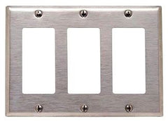 Leviton 84411-40 3-Gang Decora/GFCI Device Mount Standard Size Wallplate