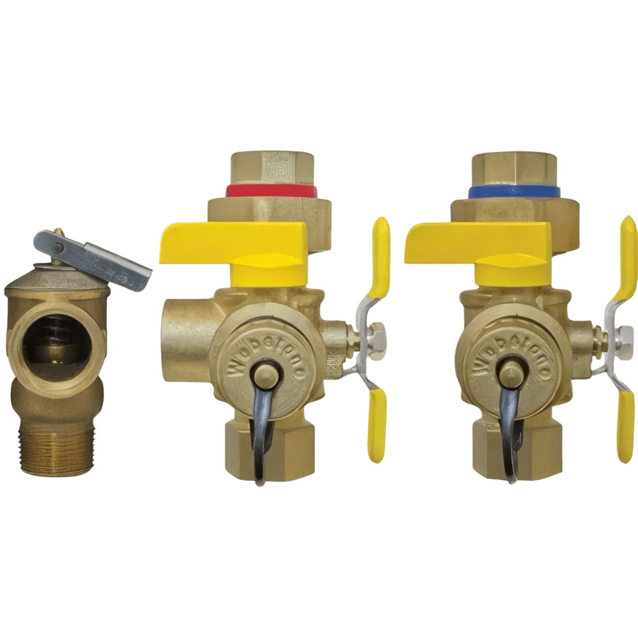 Nibco 50443WPR Webstone Brass Tankless Water Heater Service Valve Kit, 3/4 inch, IPS Union x SWT, 431 psi