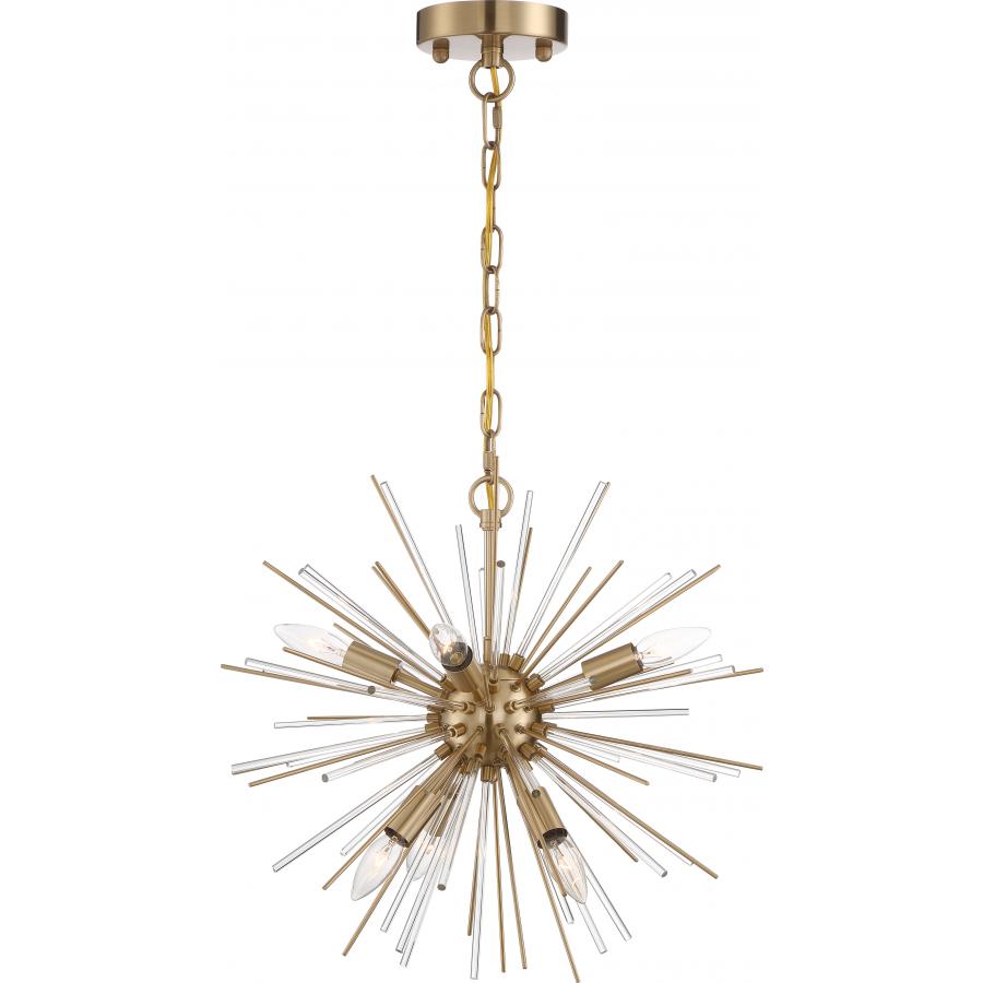 SATCO 60/6992 Cirrus 6 Light Non-Dimmable Chandelier