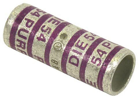 ABB INSTALLATION PRODUCTS ABB 54512 Thomas & Betts 54512 Copper 2-Way Splice Connector - Standard Barrel - Purple - 4/0AWG