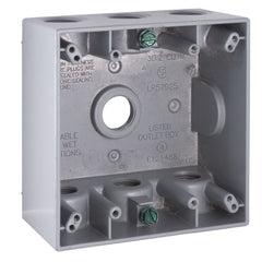 Hubbell 5340-0 Weatherproof Outlet Box 30.2 cu-in (7 Outlets) 5340-0