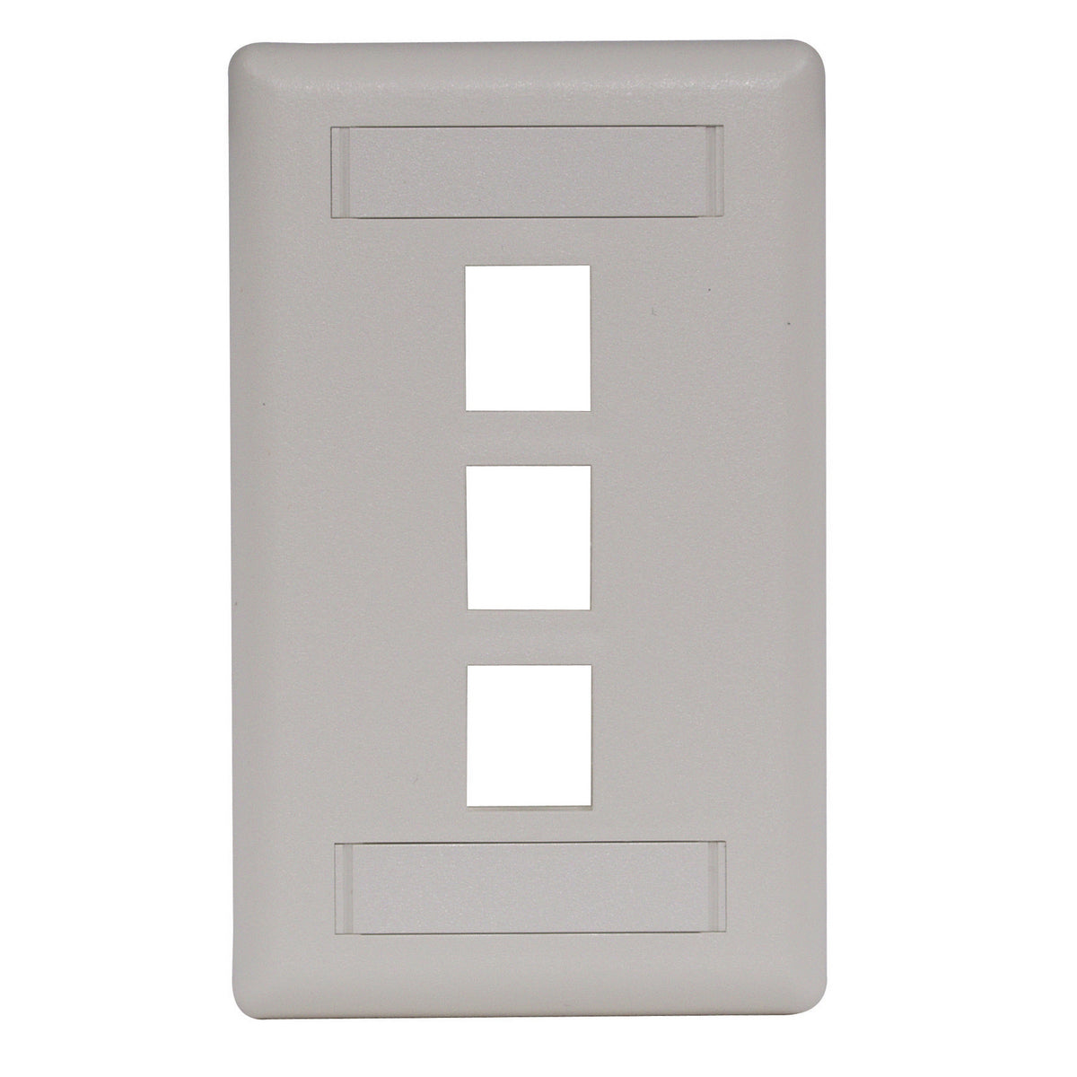 Hubbell IFP13OW Plate, Wall, Flush, 1-G, 3 Port